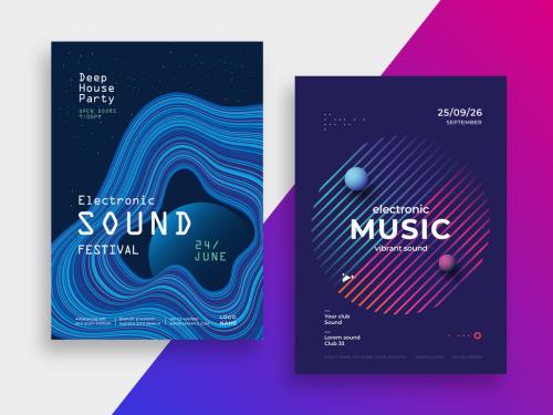 Electronic Music Poster Layout