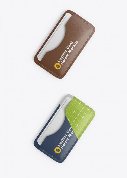 Leather Card Holder Mockup