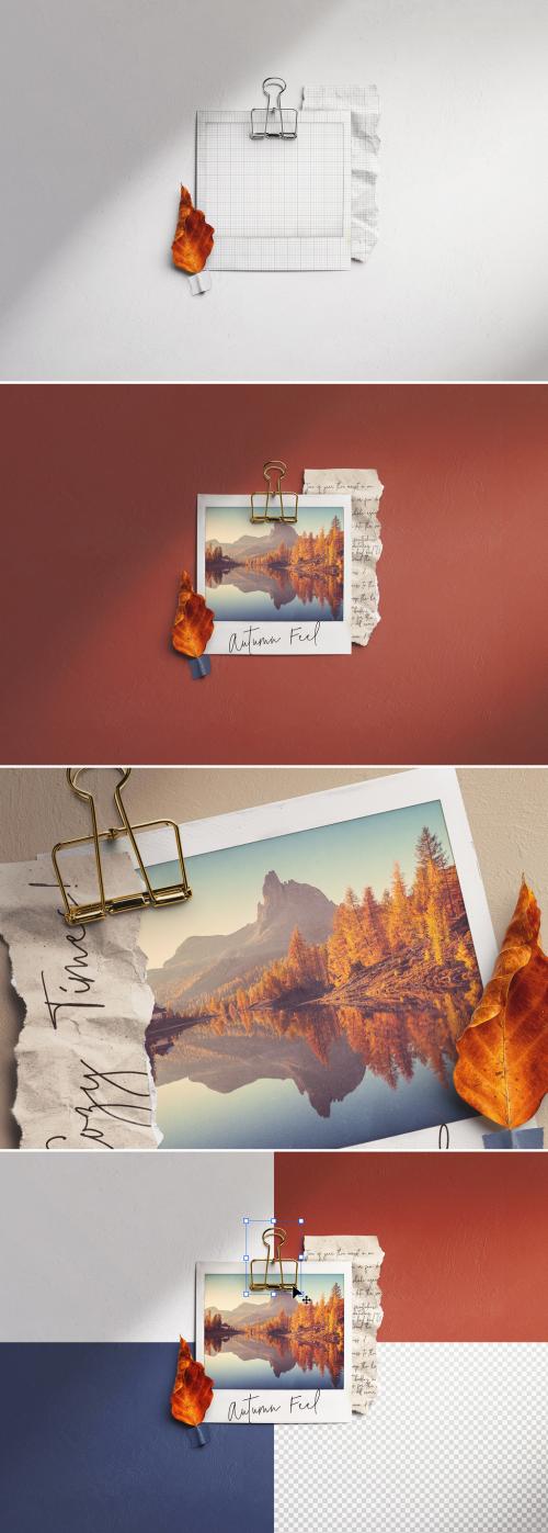 Collage Instant Picture Mockup