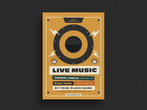 Indie Live Music Event Flyer