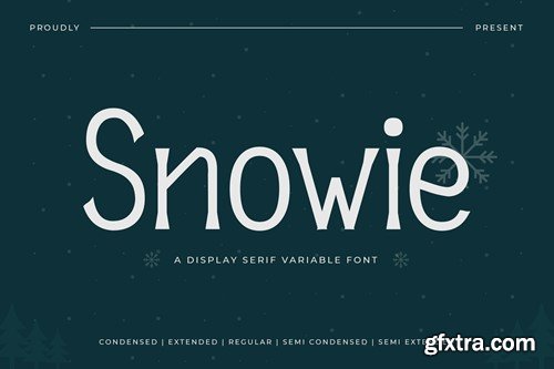 Snowie - Display Serif Variable Font 9LDG5XJ