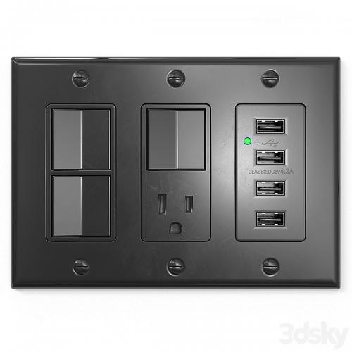 Bestten US wall switch and sockets