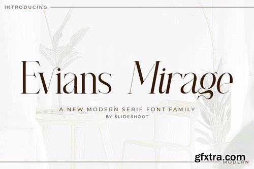 Evians Mirage Serif Font LTZMR5U