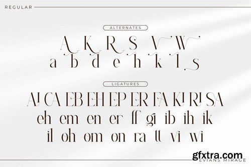 Evians Mirage Serif Font LTZMR5U