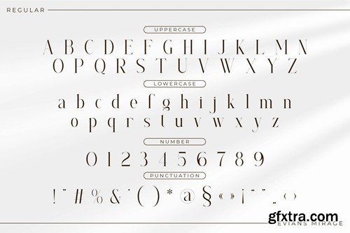 Evians Mirage Serif Font LTZMR5U