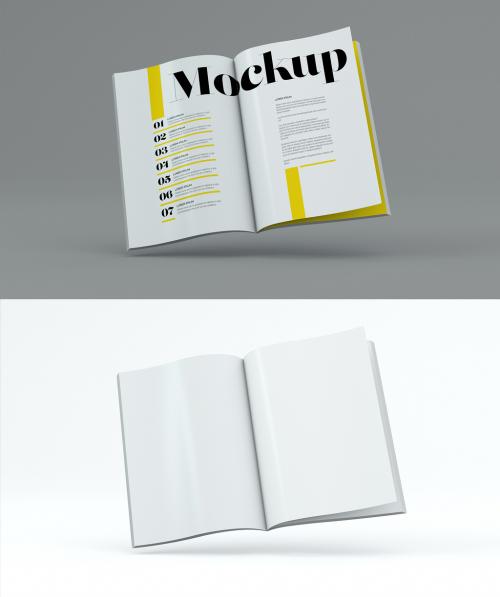 A4 Vertical Magazine Mockup