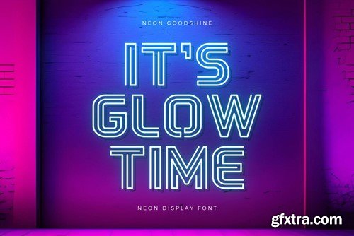 Neon Goodshine - Neon Display Font K4QUAPS