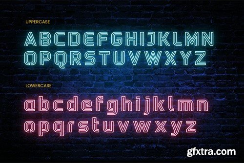 Neon Goodshine - Neon Display Font K4QUAPS