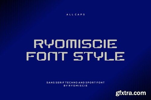 Mescode - Sans Serif Techno And Sport Font QPKJVP3