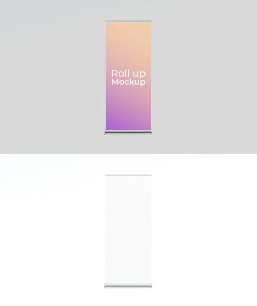 Frontal View Roll Up Mockup