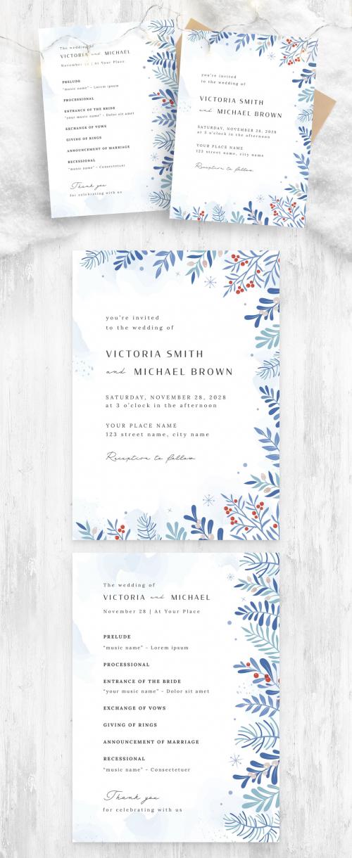 Winter Wedding Invitation