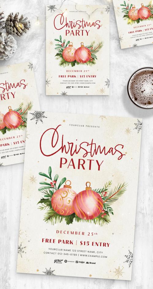 Festive Christmas Party Flyer