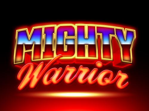 Mighty Warrior Powerful Hot Glowing Red Text Effect