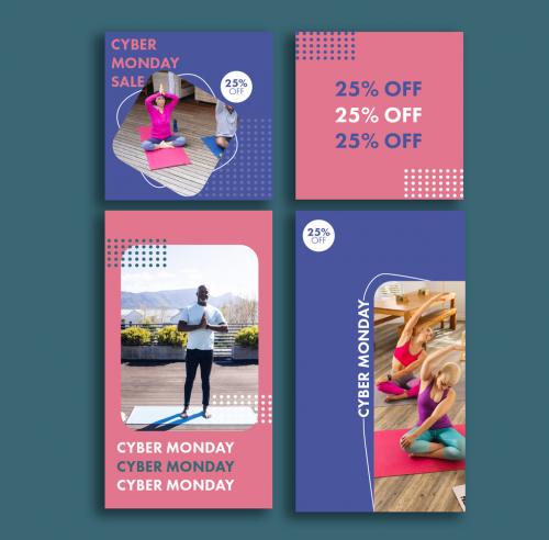 Cyber Monday Scocial Media Set