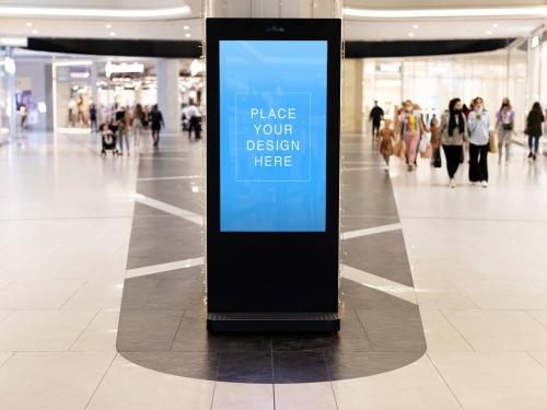 Shopping Mall Banner Mockup Template