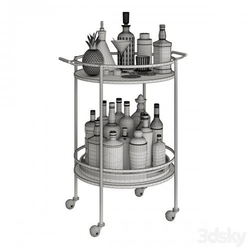 Mini Bar Beverage Table