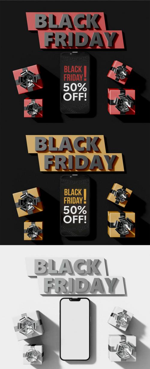 Black Friday Sale Mockup