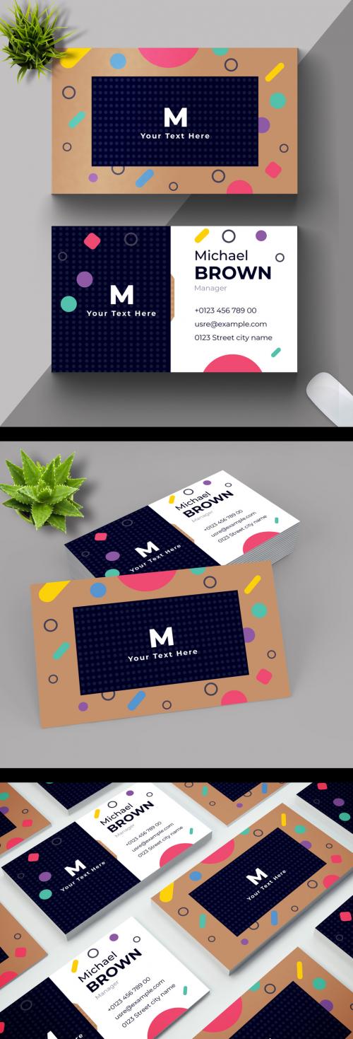 Abstract Business Card Layout