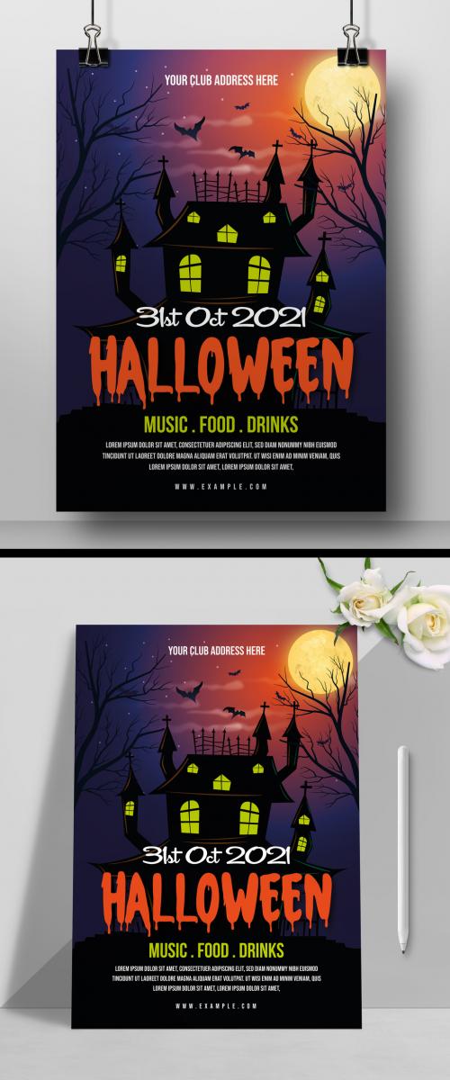 Halloween Party Flyer Layout