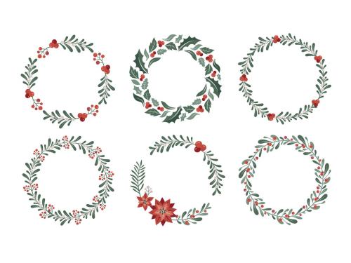 Christmas Wreath Vector Illustration