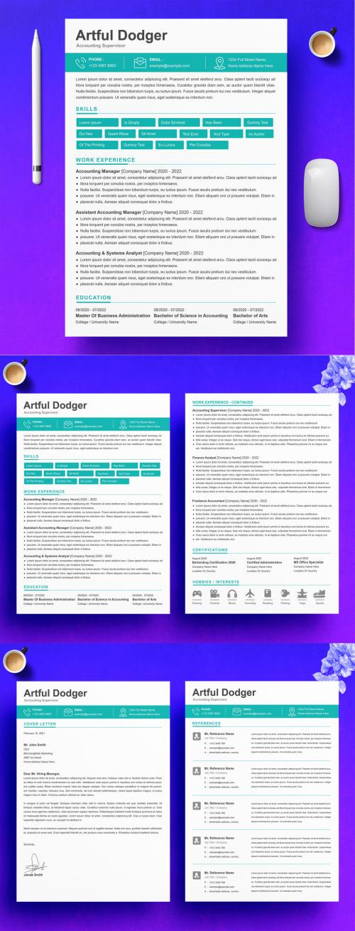 Clean and Professional Resume CV Templates