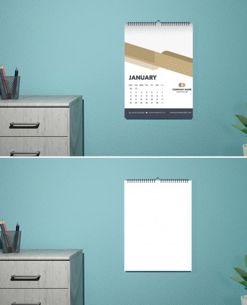 Wall Calendar Mock Up