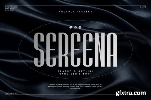 Sereena - Classy & Stylish Sans Serif Font A62FS3U