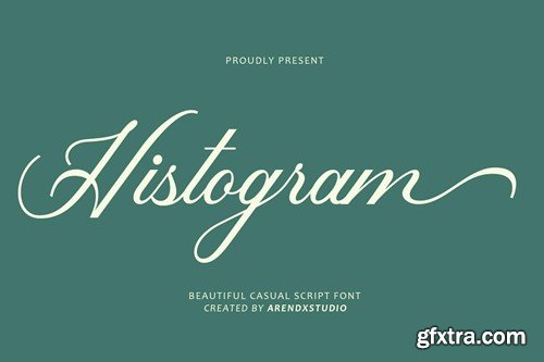 Histogram Script Font N6ECJJR