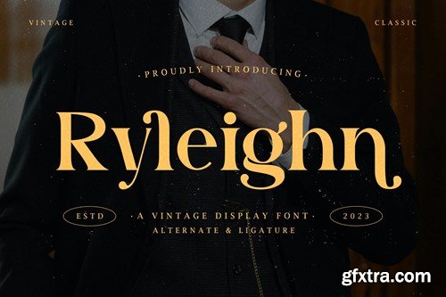 Ryleighn - Vintage Display Font 2JNEM5X