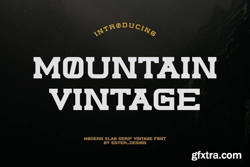 Mountain Vintage Font KNYUNW6