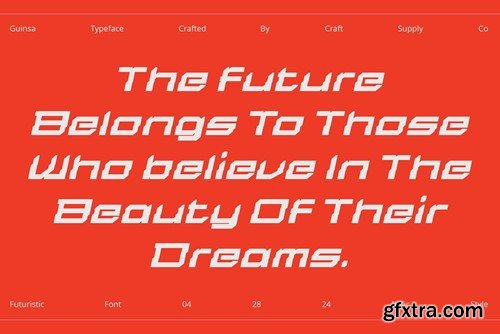 Guinsa – Futuristic Font HC9HHE2