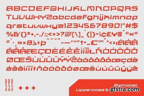 Guinsa – Futuristic Font HC9HHE2