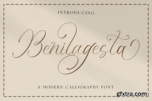 Benilagesta - Calligraphy Font CS65SZS