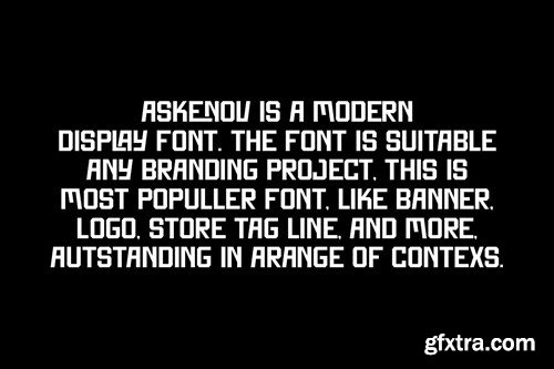 Askenov - Sport & Thick Font A8W6Z52