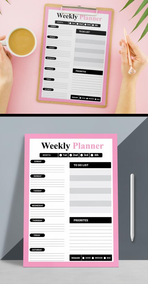 Weekly Planner Layout