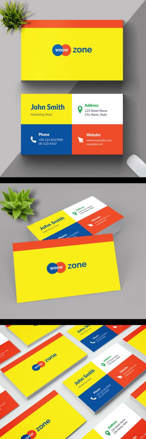 Minimal Individual Business Card Layout