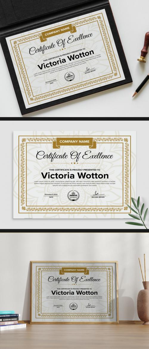 Certificate Design Layout