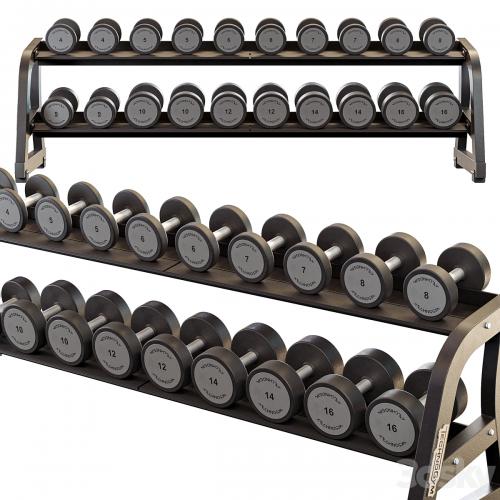 Technogym Two Tier Dumbbell Rack