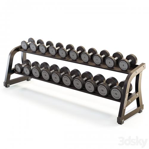 Technogym Two Tier Dumbbell Rack