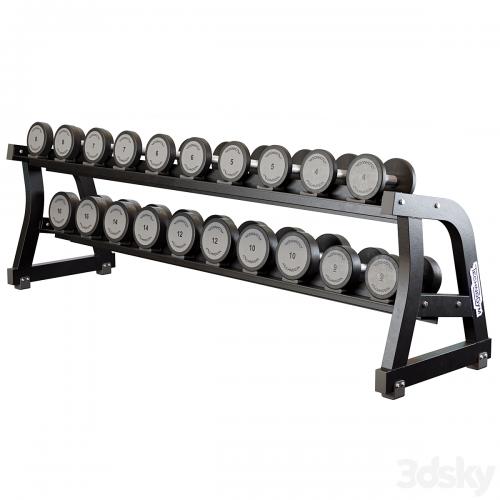 Technogym Two Tier Dumbbell Rack