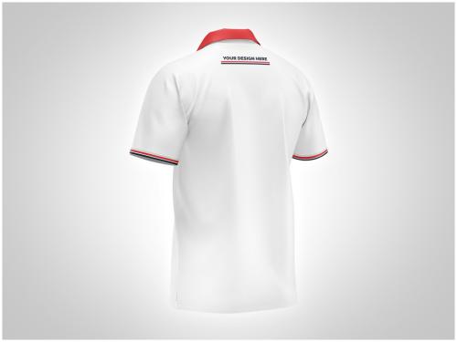 Polo T-Shirt Mockup Half Side View