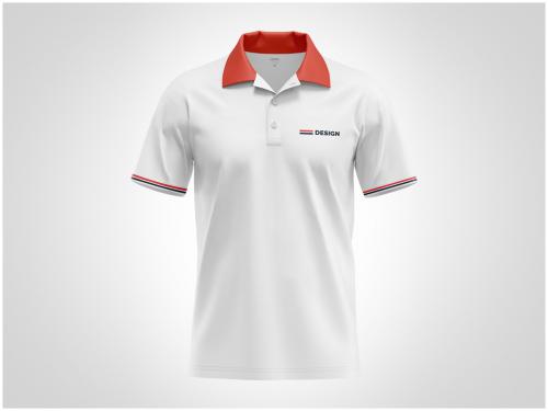 Polo T-Shirt Mockup Front View