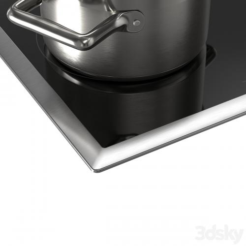 Set of Bosch hobs with cookware 002