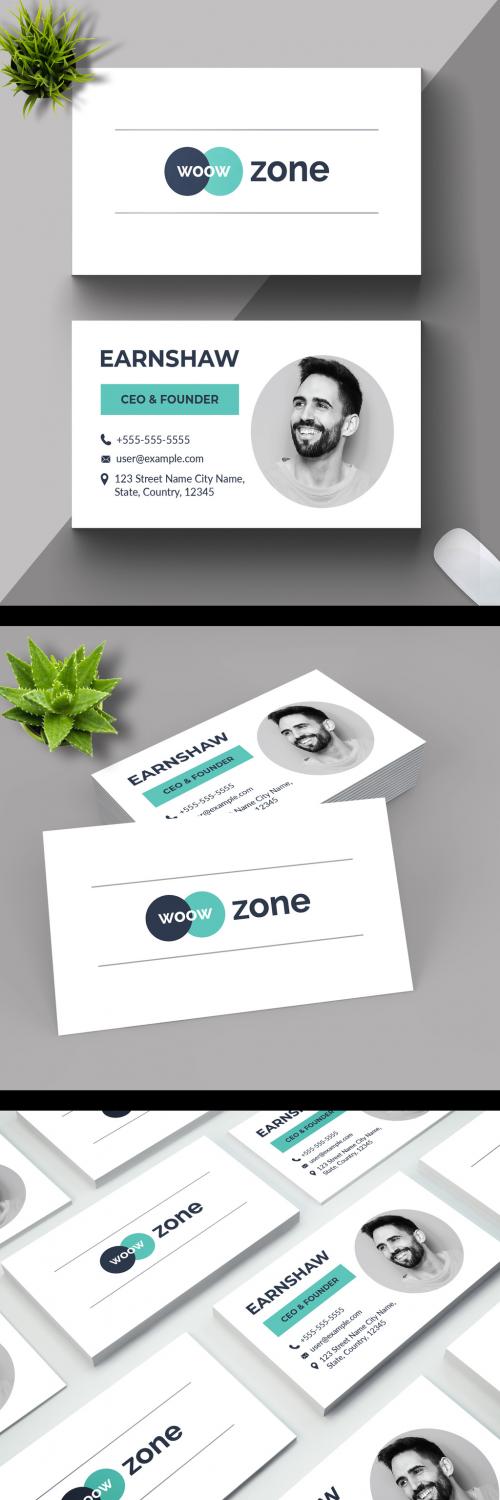 Minimal Individual Business Card Layout