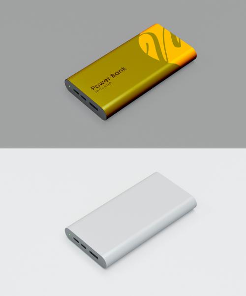 Isolated Power Bank Mockup