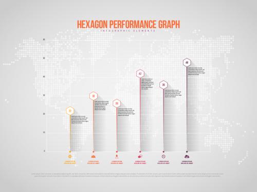 Hexagon Performance Graph Infographic