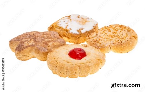 Spanish Cookies Isolated 6xJPEG