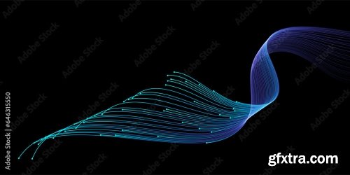 Vector Abstract Light Lines 6xAI