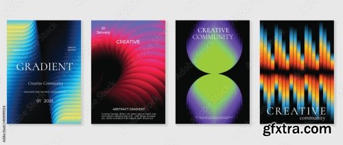 Abstract Geometric Shape Background Vector Set 6xAI