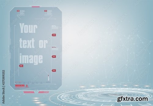 Futuristic Hud And Sci-Fi Interface Elements 6xAI